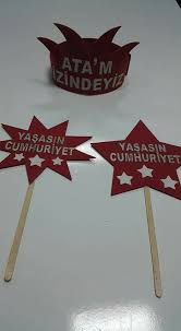 29 Ekim 29 Ekim Cumhuriyet Bayrami Ataturk Cumhuriyetin Ilani Bayrak Ataturk Kosesi Cumhuriyet Demek 29 Ekim Kapi Susleme Okul Oncesi Egitimsel Elisleri Rozet