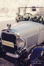 Wedding Car Ford Cabrio Decorated By Diamond Events Wedding Car Wedding Car Decorations Wedding Classic