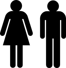 Public Toilet Bathroom Woman Female Male And Female Toilet Signs Clipart Full Size Clipart 5798922 Pinclipart