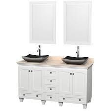 We did not find results for: Wyndham Wcv800060dwhivgs1m24 60 In Double Bathroom Vanity In White Ivory Marble Countertop Altair Black Granite Sinks And 24 In Mirrors