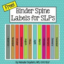 Free editable binder covers & spines supplies: Label Binders Verat
