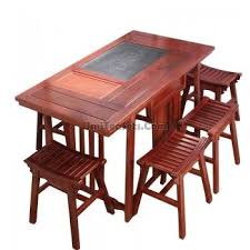 Chinese Gongfu Tea Table With Chairs Tea Table Table Chair