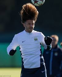 The club's current manager is pep guardiola. Martin Demichelis Of Manchester City Gives A Hair Raising Performance In Training Daily Mail Online
