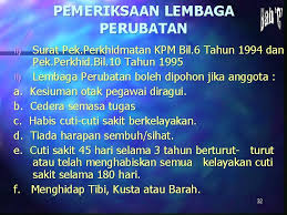 Pemohon telah diberitahu dan cuti telah direkod. 1 Tafsiran Cuti N Sebarang Tempoh Seseorang Pegawai