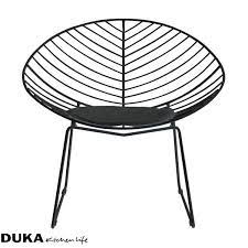 Fotel ogrodowy metalowy z poduszką czarny-duka.com-31 | Saucer chairs,  Furniture, Decor