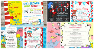 Printable Dr Seuss Baby Shower Invitations For One Baby Or Twins Glitter N Spice