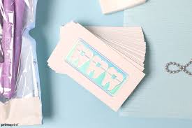 To create your silver foil business cards, you'll need 2 files: Custom Holographic Business Cards Primoprint