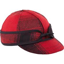 Lil Stormy Kromer Cap Red Black Plaid