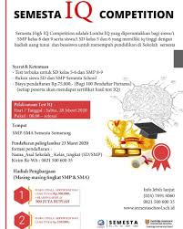 Tes iq sma jurusan ipa 2021. Tes Iq Untuk Smp Kami