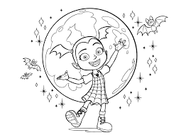 Free disney halloween coloring pages for you to save or print. Vampirina Coloring Page Disney Lol