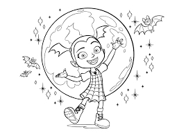If you love mermaids and burlesque than you will loveeeeeeeeeeeee this book! Vampirina Coloring Page Disney Lol