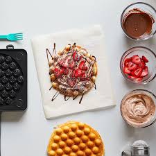 Creative Bubble Waffle Recipe Ideas Pampered Chef Bubble Waffle Strawberry Nutella Waffle Recipes