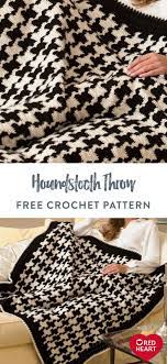 Scroll through hundreds of crochet patterns to find the best free crochet patterns. Houndstooth Throw Free Crochet Pattern In Red Heart Soft Yarn Houndstooth Is One Of The Most Popul In 2021 Crochet Knit Blanket Crochet Throw Blanket Knitted Blankets