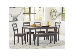 Seat the whole family in style with a dining set from homebase. Signature Design By Ashley Bridson 6 Piece Rectangular Dining Room Table Set Royal Furniture Table Chair Set With Bench