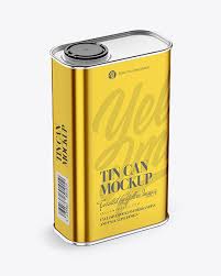 Download Metallic Oil Tin Can Mockup In Bottle Mockups On Yellow Images Object Mockups PSD Mockup Templates