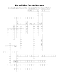 Weibliche geschlechtsorgane klasse 8 frontansicht : Weibliche Geschlechtsorgane Kreuzwortratsel Link Und Materialsammlung Fur Lehrer Auf Lehrerlinks Net