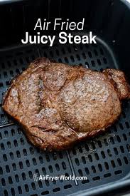 Season the steak tips meat with spices and toss to coat well. Air Fried Steak Like Air Fryer Rib Eye That S Juicy Easy Air Fryer World