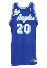 The curse of the blue jersey has faded over time, and this season, the cowboys will play half their games in their blue jerseys. Lot Detail 2003 04 Gary Payton Los Angeles Lakers Game Used Tbtc Blue Alternate Jersey Bbhof Loa