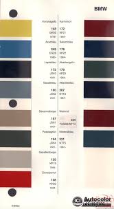 Bmw Paint Chart Color Reference