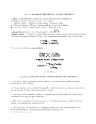 Math For Nursing And Allied Health Pdf Nursing Math Medical Math Nursing Information