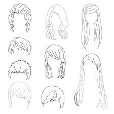 Cheveux on pinterest hair, january jones and boy haircuts. Collection Coiffure Pour Homme Et Femme Noire Dessiner Des Cheveux Set 2 Vector Illustration Isole Sur Fond Blanc Clip Art Libres De Droits Vecteurs Et Illustration Image 70223146