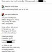 Roses Are Red That Much Is True But Violets Are Purple Not Blue L Have Been Waiting For This Post All Roses Are Red Funny Roses Are Red Poems Poems Tumblr