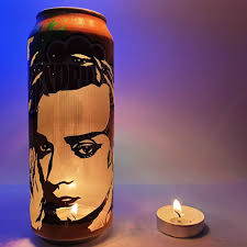 Boy George Beer Can Lantern! Culture Club Pop Art Lamp