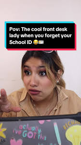 Cool office ladies when you forget your school ID 😂🪪