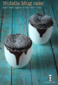 A Food Blog By Laavy Nutella Mug Cake In A Microwave Super Moist Eggless No Baking And Under 2 Mins Nutella Recipes Nutella Recipes Easy Mug Cake
