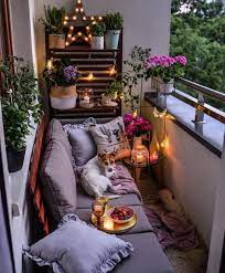 A tiny table and one or two chairs won't take up much space, physically or visually. Stomach Spleen And Everything In Between Apartment Balcony Decorating Balcony Decor Small Balcony Design