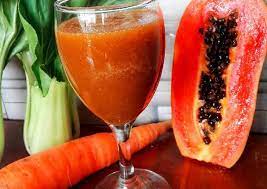Cara Mudah Membuat 49 7 Jus Orange Wortel Sawi Pepaya Enak Wortel Pepaya Jus