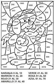 Actividades Fotocopiables Para Nivel Primario Multiplicacion Tablas Math Coloring Homeschool Math Teaching Math