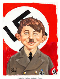 The character's distinct smiling face, parted re. Bob Clarke Mad Special 2 Alfred E Neuman As Adolf Hitler Wall Lot 93496 Heritage Auctions