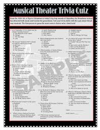 Only true fans will be able to answer all 50 halloween trivia questions correctly. Musical Theater Printable Trivia Game Broadway Trivia Theater Games Goody Bag Favors Table Favors Instant Download Trivia Games Broadway Theme Party Theatre Games