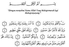 Surat Al Qalam Quran Belajar Membaca