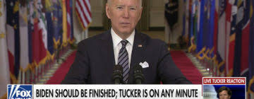 'live tucker reaction' graphic pops up on fox news during biden speech. Tucker Carlson Tonight News For Broadcast Professionals