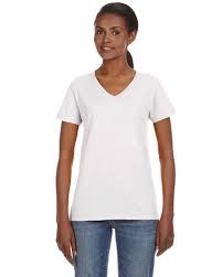 Anvil 88vl Ladies Ringspun V Neck T Shirt