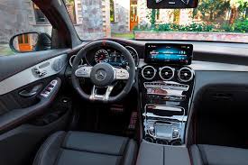 And with the greatest suitability for everyday use the ample trunk capacity can even be increased threefold by folding down the seats. 2021 Mercedes Amg Glc 43 Coupe Interior Photos Carbuzz