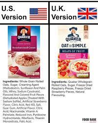 Did You Know Quaker Oats Strawberries Cream Has Zero Strawberries In The U S Quaker Mimics The Look And Taste Of Real Stra Food Dehydrated Apples Food Babe