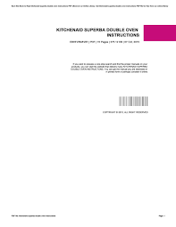 Check spelling or type a new query. Kitchenaid Superba Double Oven Instructions By E Mailbox036 Issuu