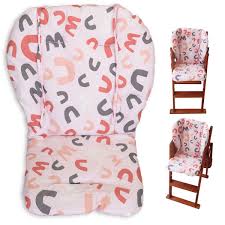 Twoworld High Chair Cushion Large Thickening Baby High Chair Seat Cushion Liner Mat Pad Cover Breathable Pink Letters Accessories In Stock Www Klevering Com