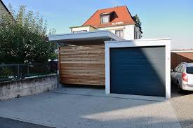 Shipping container carport and storage idea. Fertigcarport In Kombination Mit Garage Ott Garagen