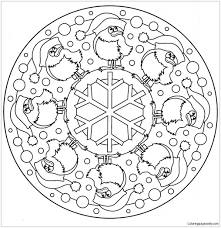 Leave a reply cancel reply. Christmas Mandala With Birds And Snowflake Coloring Pages Christmas Coloring Pages Coloring Pages For Kids And Adults