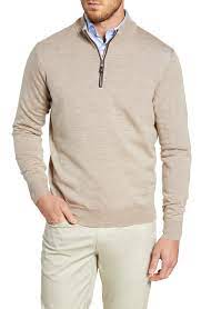 Up to 70% off sale! Peter Millar Crown Soft Wool Blend Quarter Zip Sweater Nordstrom