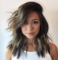 Piecey medium hairstyle with side bangs. 25 Fresh Medium Length Hairstyles For Thick Hair To Enjoy In 2020