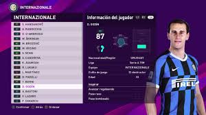 1.real madrid 2.borussia dortmund 3.cska 4.inter. Pes 2020 Inter De Milan Caras De Los Jugadores Y Valoraciones Oficiales Ratings Youtube