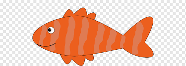 Cartoon fish with a fishing pole with a taco. Cartoon Fish Fish Imeges Seafood Orange Fauna Png Pngwing
