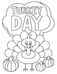 What day does thanksgiving fall on in 2019? Turkey Day Coloring Page Free Printable Coloring Pages For Kids