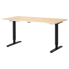 Bekant Hohenverstellbarer Schreibtisch Von Ikea