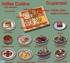 Simaddict99 S Italian Cusisine Superset Food Sims 4 Kitchen Sims 4